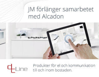 Sedan 2014 har Alcadon levererat hållbara lösningar till JM:s nyproduktion av bostäder. JM förlänger samarbetet minst ett år.